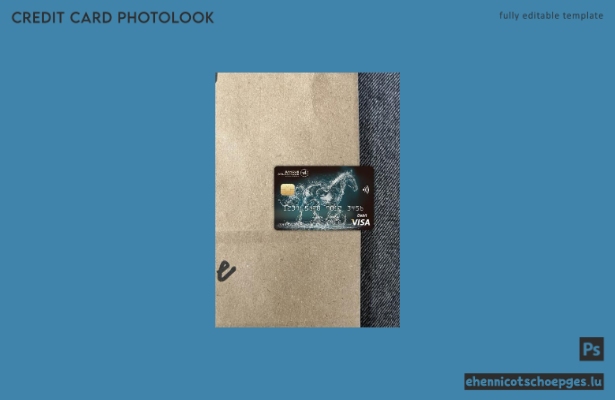 Burkina Faso Atlantic Bank Visa-Karte Fotoansicht Beispielvorschau